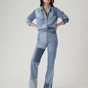Levi's Wedgie Bootcut Patchwork Jeans NWT